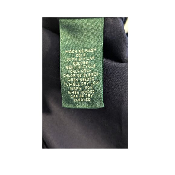 Lauren Ralph Lauren Petite Navy Cropped Jacket with Ivory Trim P/S - Picture 5 of 6